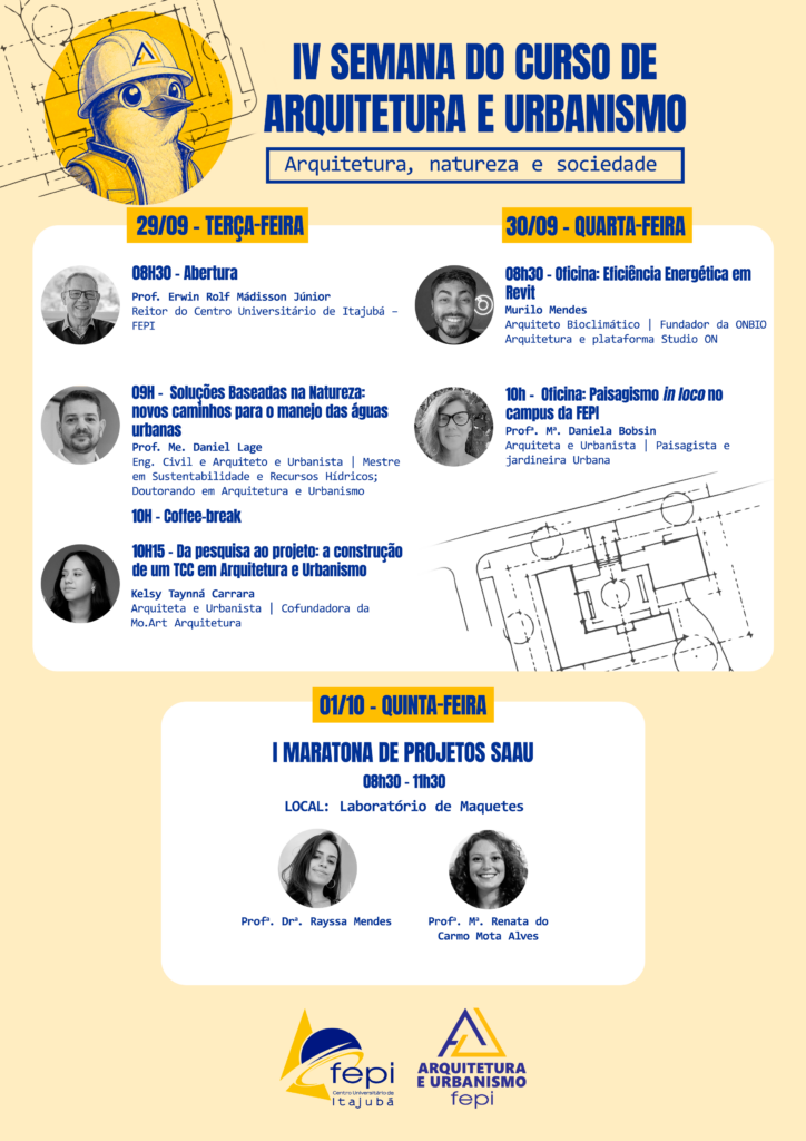 Cartaz semana da arquitetura 2026